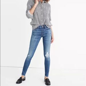 Madewell 9” high rise skinny